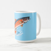 Zalm vis koffiemok (Voorkant rechts)