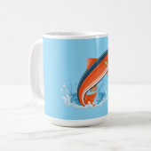Zalm vis koffiemok (Voorkant links)