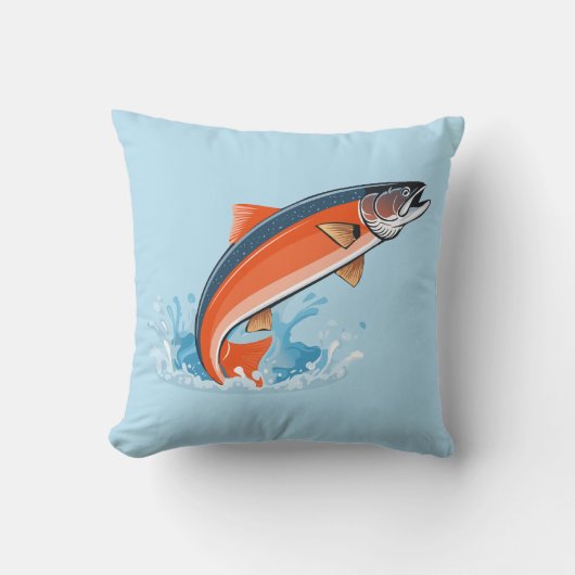 Zalm vis kussen (Voorkant)