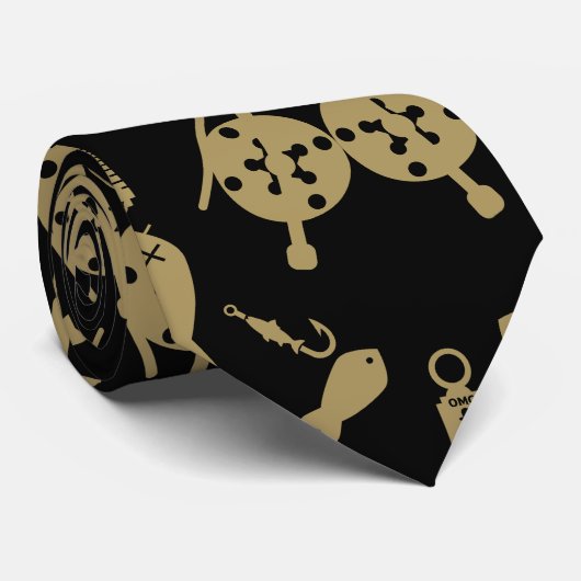 Zalm Vissen Alaska Stropdas (Opgerold)