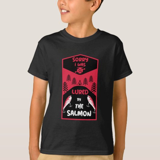Zalm Vissen Alaska T-shirt (Voorkant)