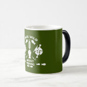 Zalm vissen Canada Magische Mok (Voorkant rechts)