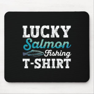 Zalm Vissen T-shirt Heren Vis Zalm Visser Muismat