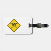 Zalm Vissen Zone Bagagelabel (Achterkant horizontaal)