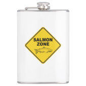 Zalm Vissen Zone Heupfles (Voorkant)