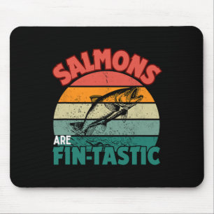 Zalm Visserij Shirt Visser Vis Vissen Zalm Muismat