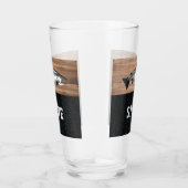 Zalm Vist Beer Angler Fisherman Trout Glas (Rechts)