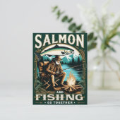 Zalm & Vist: Een dag aan het meer Briefkaart (Staand voorkant)