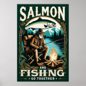 Zalm & Vist: Een dag aan het meer Poster (Voorkant)