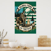 Zalm & Vist: Een dag aan het meer Poster (Keuken)