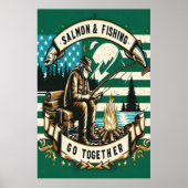 Zalm & Vist: Een dag aan het meer Poster (Voorkant)