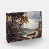 Zalm Vist op de Cascapediac Albert Bierstadt Fotoblokken (Links)