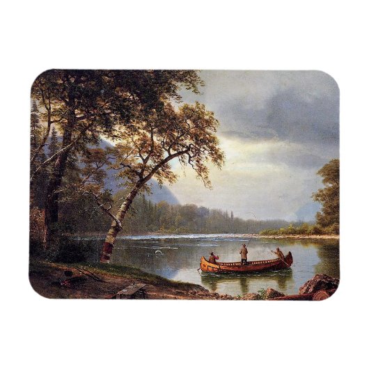 Zalm Vist op de Cascapediac Albert Bierstadt Magneet (Horizontaal)