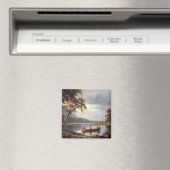 Zalm Vist op de Cascapediac Albert Bierstadt Magneet (Insitu (Vaatwasser))