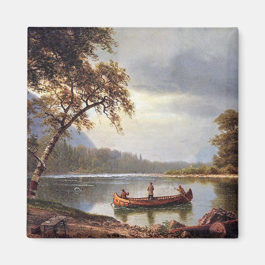 Zalm Vist op de Cascapediac Albert Bierstadt Magneet (Voorkant)