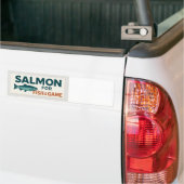 Zalm voor Vis & Game Bumpersticker (Op Truck)