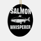 Zalm Whisperer Salmon Fish Vist Keramisch Ornament (Rechts)