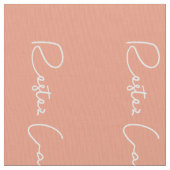 zalm wit Frans script kalm houden en doorgaan Stof (Close Up)