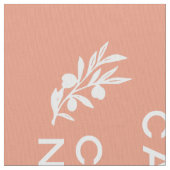 zalm wit Frans script kalm houden en doorgaan Stof (Close Up)