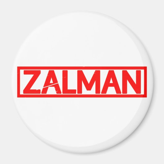 Zalman Stamp Magneet (Voorkant)