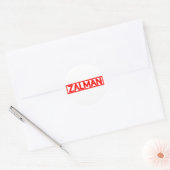 Zalman stempel ronde sticker (Envelop)