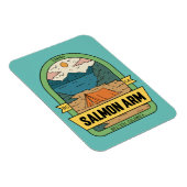 Zalmarm British Columbia Canada Souvenir Magneet (Rechterzijde)