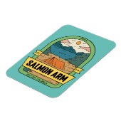Zalmarm British Columbia Canada Souvenir Magneet (Linkerzijde)