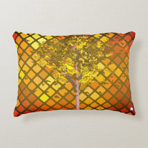 ZALMAXI HOME oranje gele abstracte boom Accent Kussen