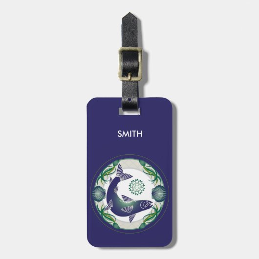 ZalmBagagelabel Bagagelabel (Voorkant verticaal)