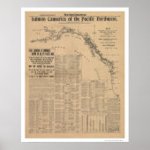 Zalmconserven van het noordwesten van de Stille Oc Poster (Voorkant)