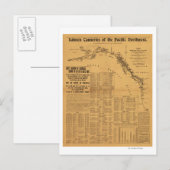 Zalmconservenfabrieken van de Pacific Northwest Ma Briefkaart (Voorkant / Achterkant)