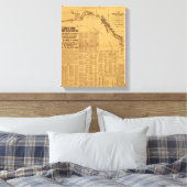 Zalmconservenfabrieken van de Pacific Northwest Ma Canvas Afdruk (Insitu (Slaapkamer))