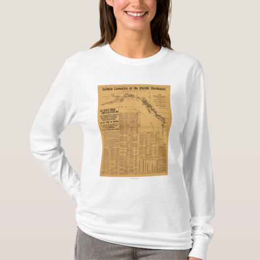 Zalmconservenfabrieken van de Pacific Northwest Ma T-shirt (Voorkant)