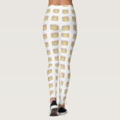 Zalmconservenpatroon Leggings (Achterkant)