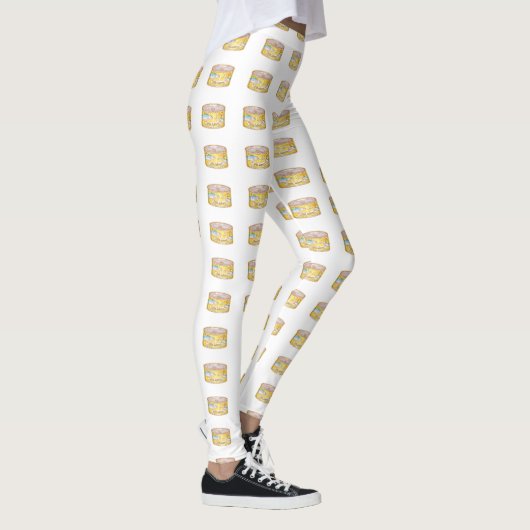 Zalmconservenpatroon Leggings (Rechts)