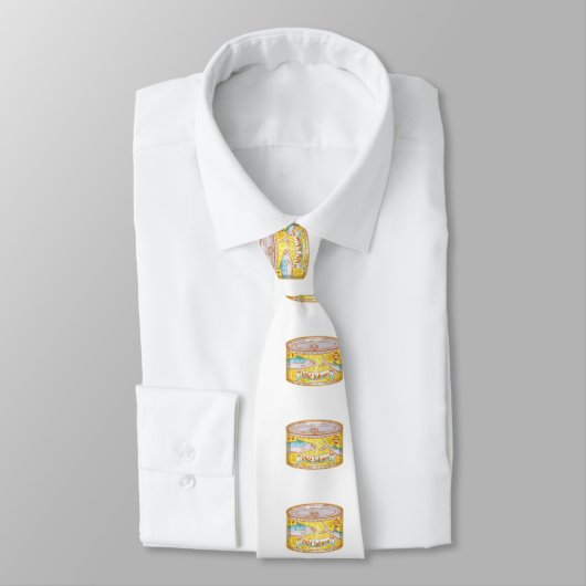 Zalmconservenpatroon Stropdas (Gebonden)