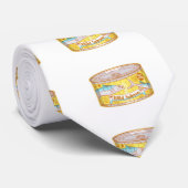 Zalmconservenpatroon Stropdas (Opgerold)