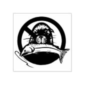 Zalmdief Custom 2" x 2" Rubber Stamp Rubberstempel (Afrduk)