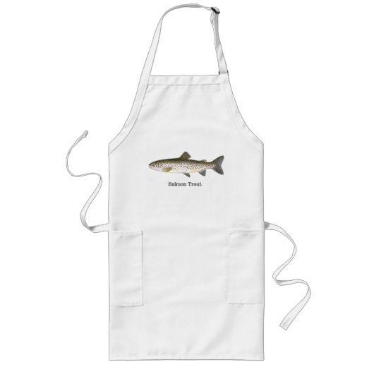Zalmforel vis lang schort (Voorkant)