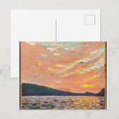 Zalmkleurige Canadese wilde natuur Tom Thomson Briefkaart (Voorkant / Achterkant)