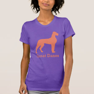 Zalmkleurige Natural Great Dane Hoodie T-shirt