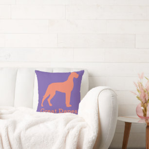 Zalmkleurige Natural Great Dane Kussen