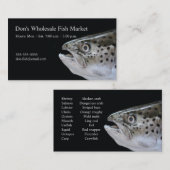 Zalmkop Visitekaartje (Voorkant / Achterkant)