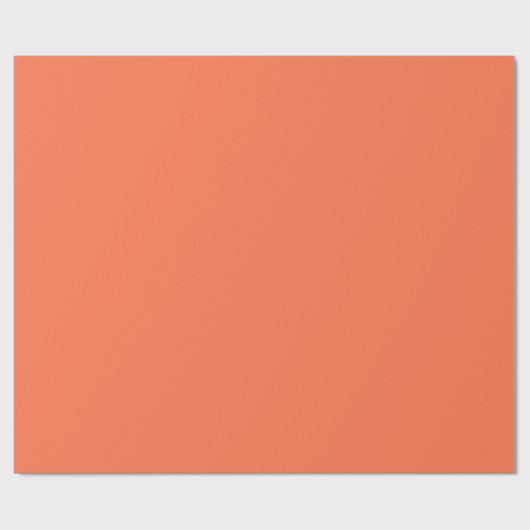 Zalmkoraalaccentkleur Klaar om aan te passen Cadeaupapier (Vlak)
