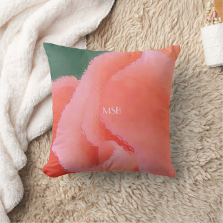 Zalmkrommen en -vouwen kussen