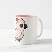 Zalmkruid Cockato Tweekleurige Koffiemok (Voorkant rechts)