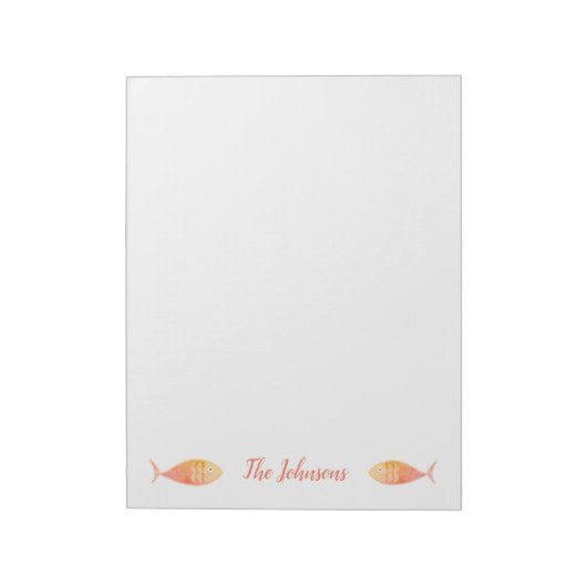 Zalmon Fish Group Notepad Notitieblok (Linkerzijde)