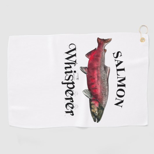 Zalmon Whisperer Light Vist Towel Golfhanddoek (Horizontaal)