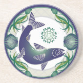 Zalmonderzetter Zandsteen Onderzetter (Voorkant)