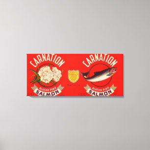 Zalmonellak voor anjers - Seattle, WA Canvas Afdruk